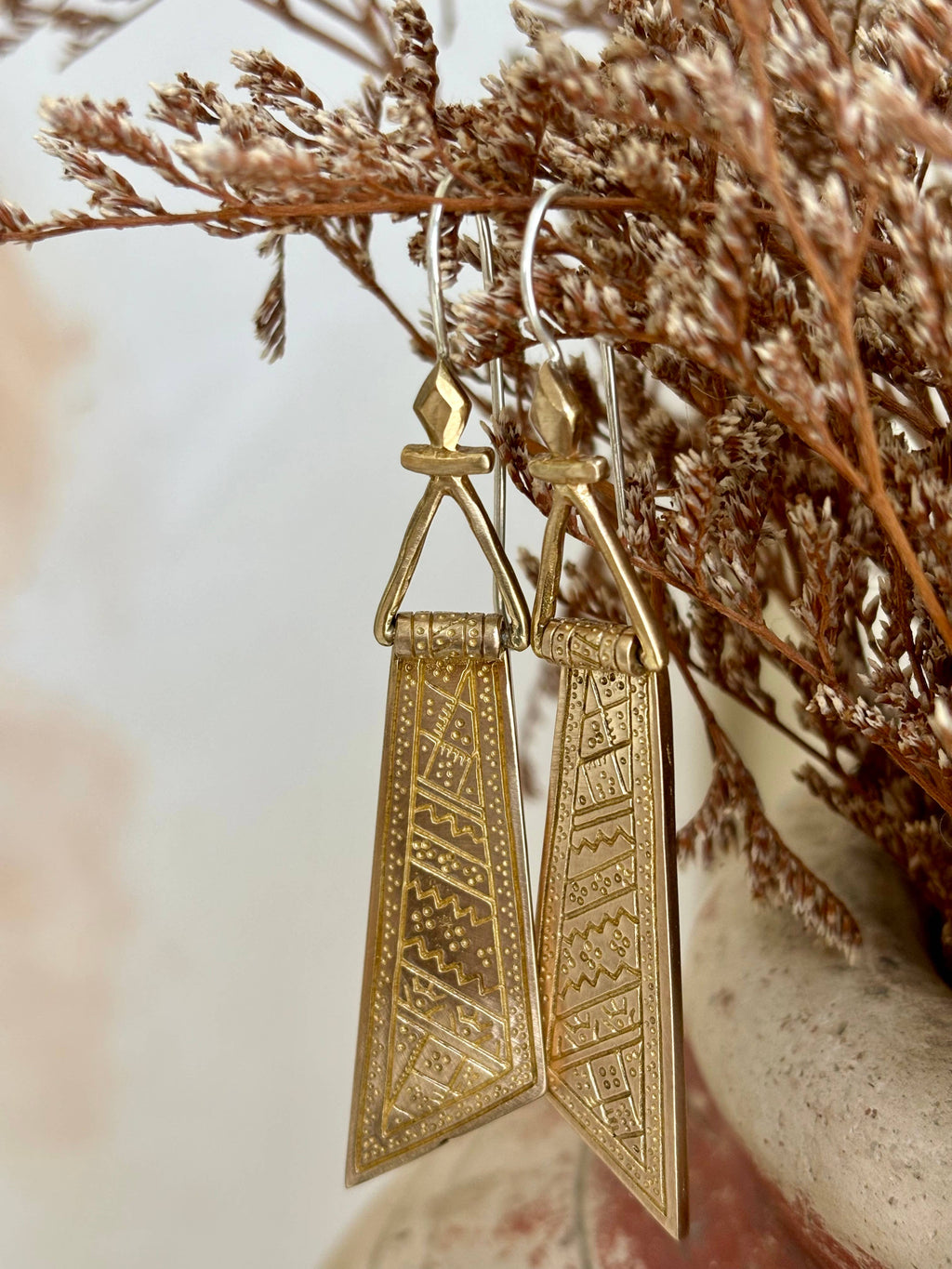 Zahi Earrings | Brass