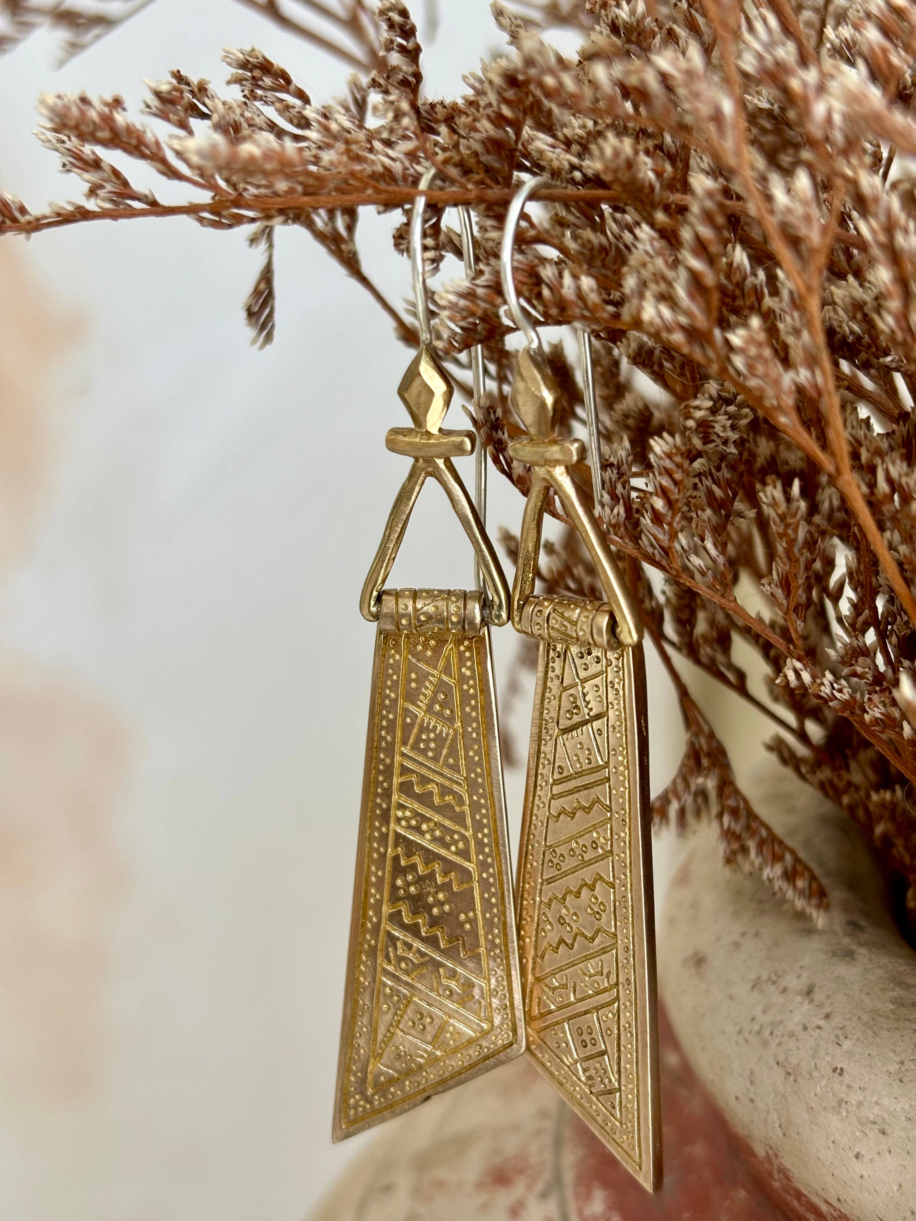 Zahi Earrings | Brass