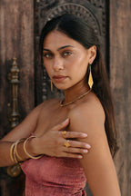 Izara Earrings | Brass 