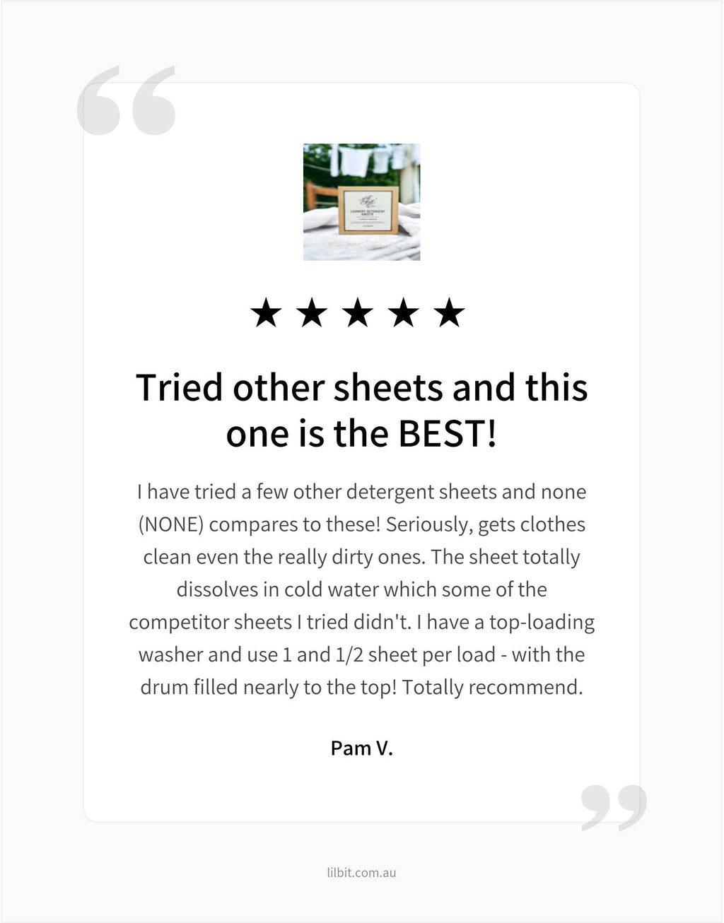 Laundry Detergent Sheets - Fresh Linen (40) Plant Based