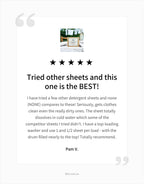 Laundry Detergent Sheets - Fresh Linen (40) Plant Based
