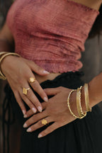 Najma Bangle Set | Brass 