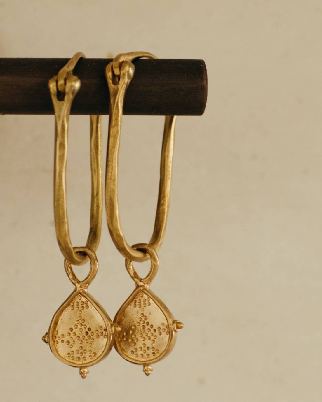 Nahla Hoops | Brass / 22k Gold Plated