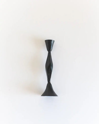 High Diamond Hand-Forged Iron Candle Stand
