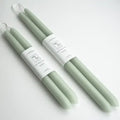 Eucalyptus beeswax dipped taper candles, 10 inch, all natural handmade"
