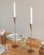 Phoenix Hand Forged Iron Candle Stands | Set of 2