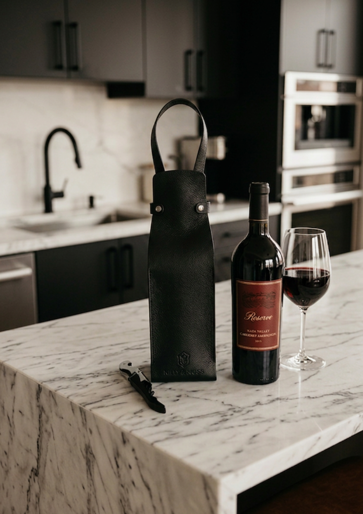 Milly & Moss Wine Carrier - Black