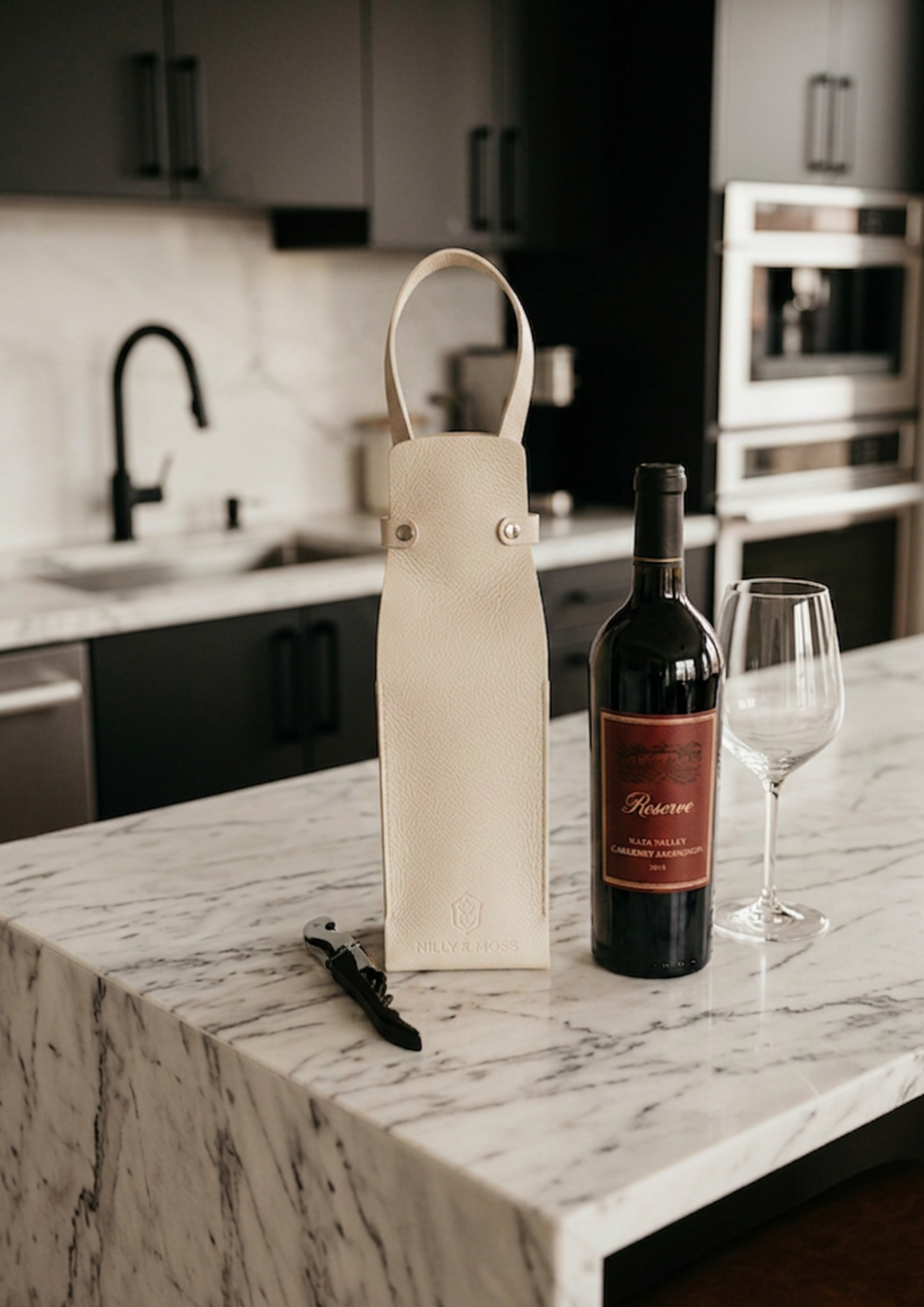 Milly & Moss Wine Carrier - Beige