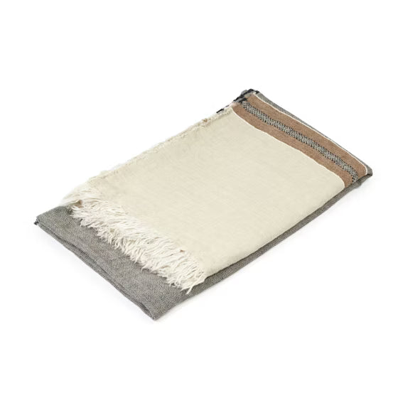 The Belgian Towel Fouta | Beeswax Stripe